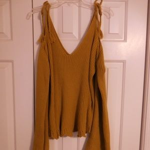 forever 21 Cold shoulder sweater